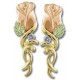 Genuine Diamond Accent Rose Earrings - by Landstrom's
